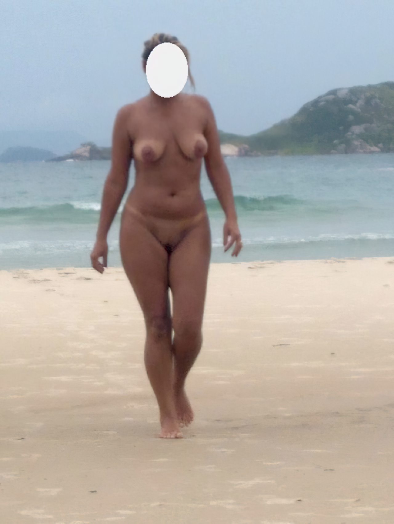 Esposa Praia Nudismo (2)